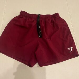 Gymshark Burgundy Workout Shorts. 5in inseam
